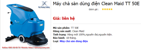 May-cha-san-dung-dien-Clean-Maid-TT-50E